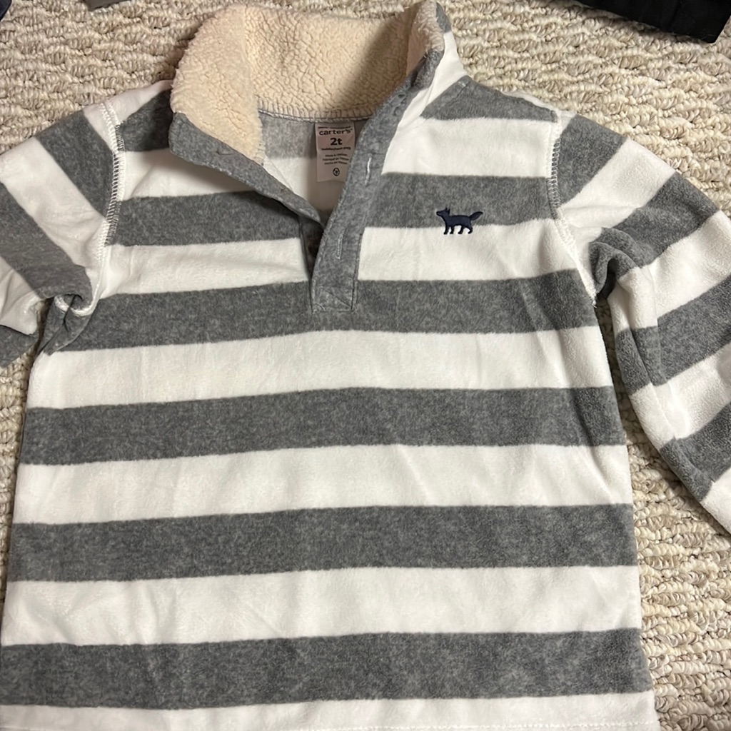 Carters Half Button Down Sweater.